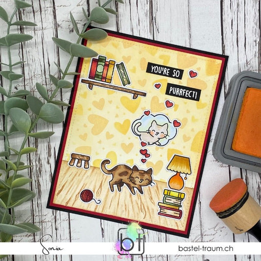 Lawn Fawn - Purrfectly Wicked Add-On - Clear Stamp 3x4