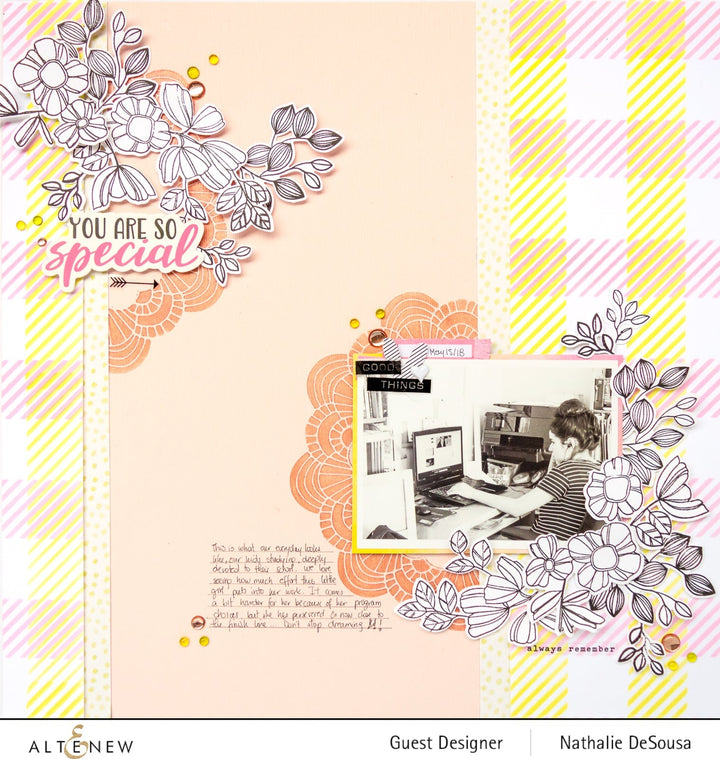 Altenew Stencil Schablone 15x15cm Buffalo Plaid Builder