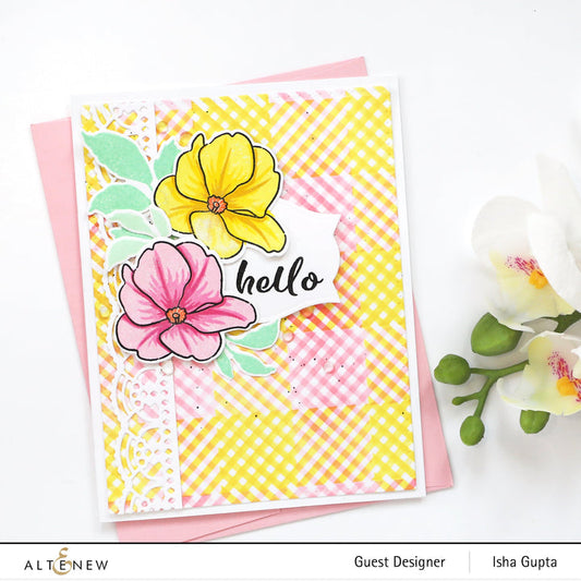 Altenew Stencil Schablone 15x15cm Buffalo Plaid Builder