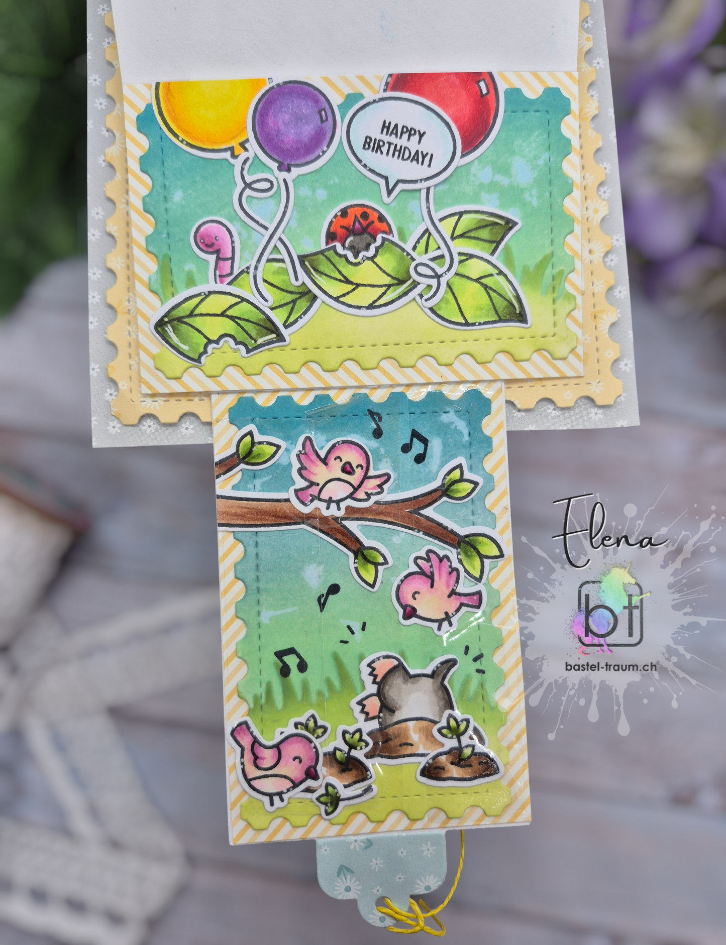 Lawn Fawn A mole lot of love add-on Clear Stamp Set 2x3 Maulwurf & Herzen