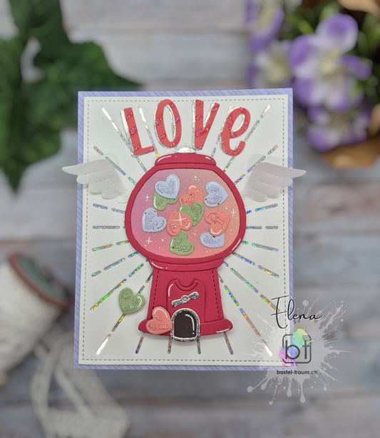 Lawn Fawn Build-a-gumball machine Stand Alone Stanzen