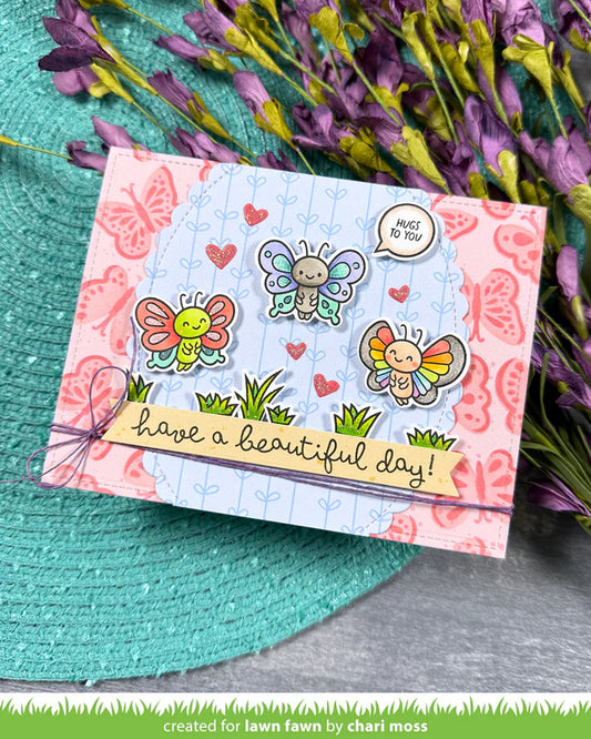 Lawn Fawn All the Grasses 2x3 Clear Stamp Set