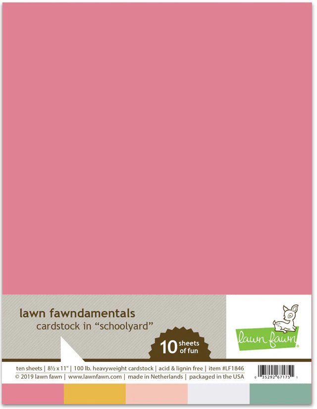 Lawn Fawn Schoolyard Cardstock 8.5x11