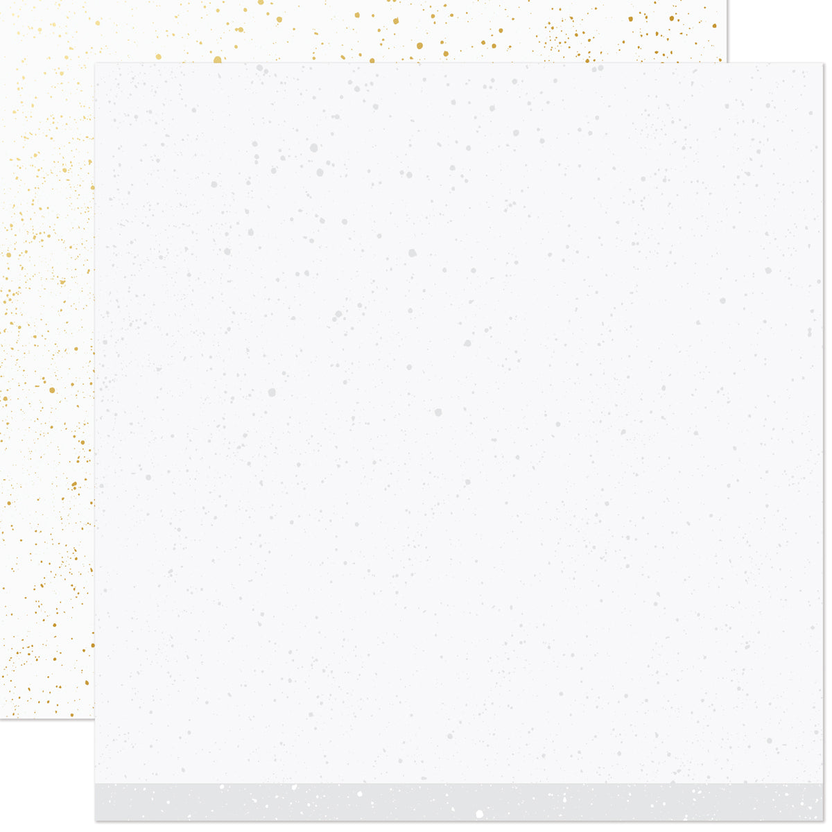 Lawn Fawn Spiffier Speckles Yeti Patterned Paper 12x12 – goldfoliert