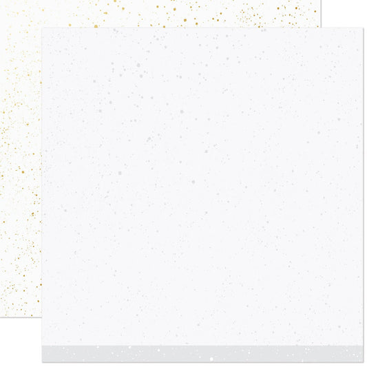 Lawn Fawn Spiffier Speckles Yeti Patterned Paper 12x12 – goldfoliert