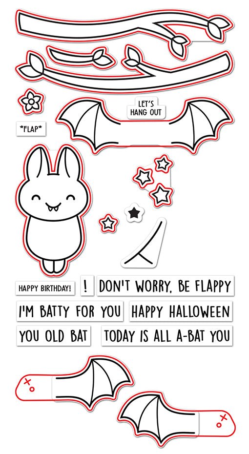Lawn Fawn - Batty For You Lawn Cuts - Stanzschablonen
