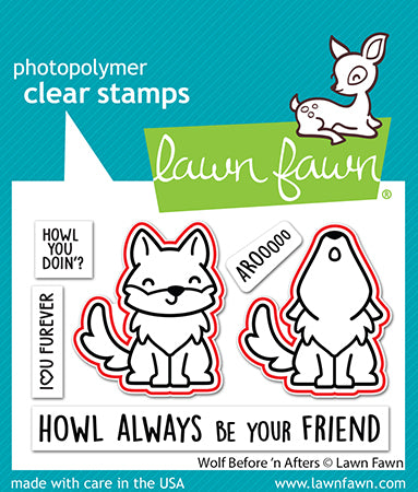 Lawn Fawn - Wolf Before 'N Afters Lawn Cuts - Stanzschablonen