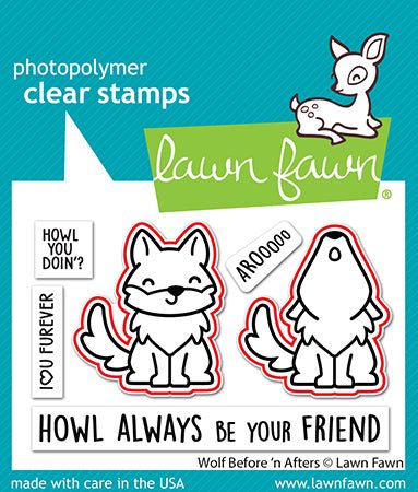 Lawn Fawn - Wolf Before 'N Afters Lawn Cuts - Stanzschablonen