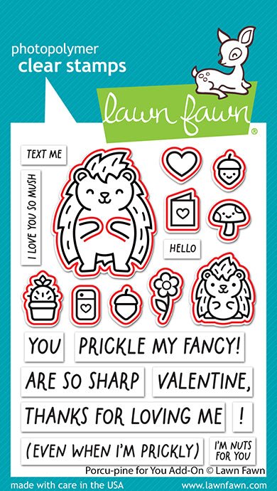 Lawn Fawn - Porcu-pine for you Add-on - Stanzen