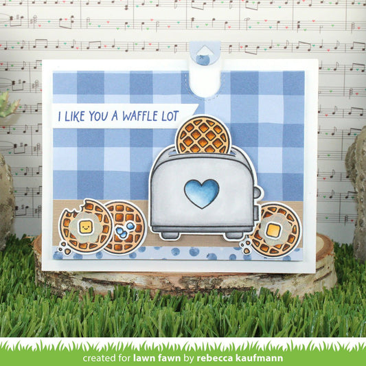 Lawn Fawn - A waffle lot - Stanzen