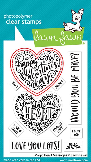 Lawn Fawn - Magic heart messages - Stanzen