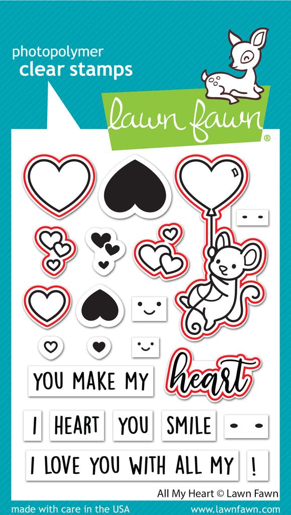 Lawn Fawn - All my heart - Stanzen