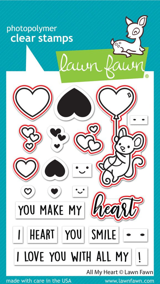Lawn Fawn - All my heart - Stanzen