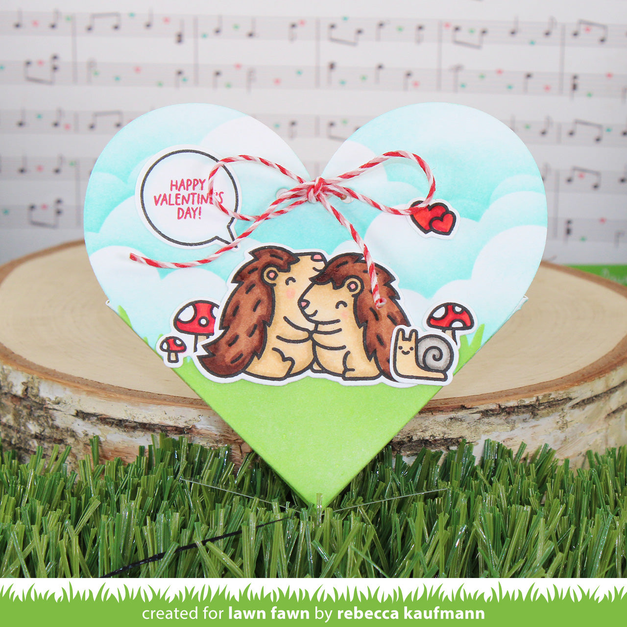 Lawn Fawn - Heart pouch - Stand Alone Stanzen
