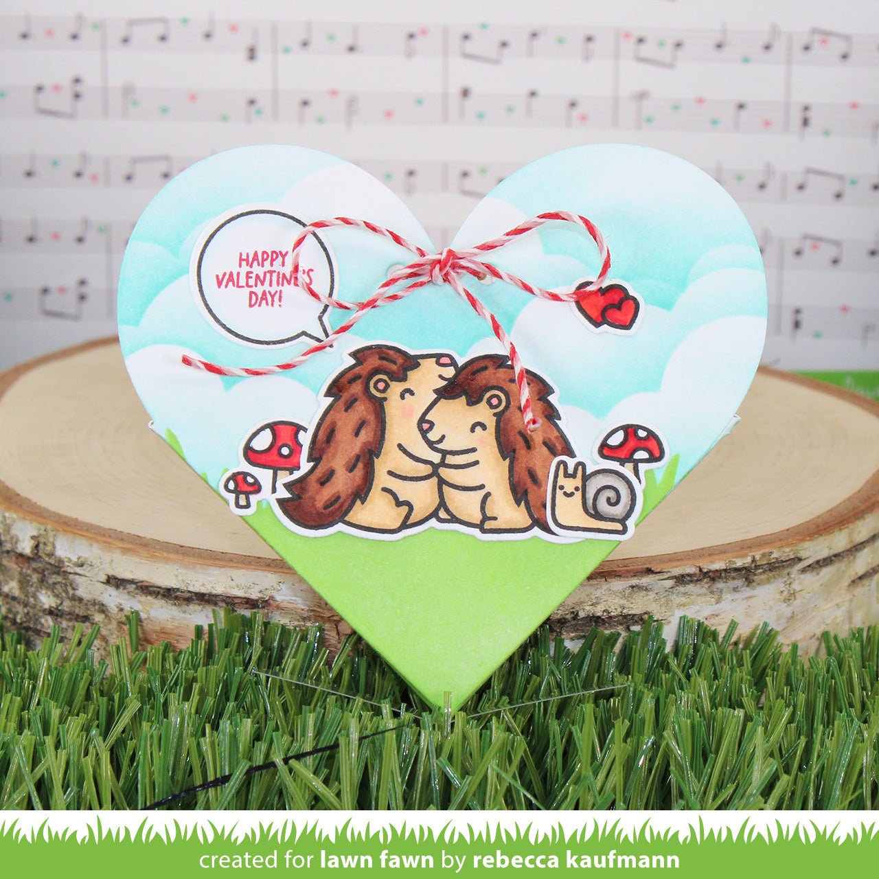 Lawn Fawn - Heart pouch - Stand Alone Stanzen