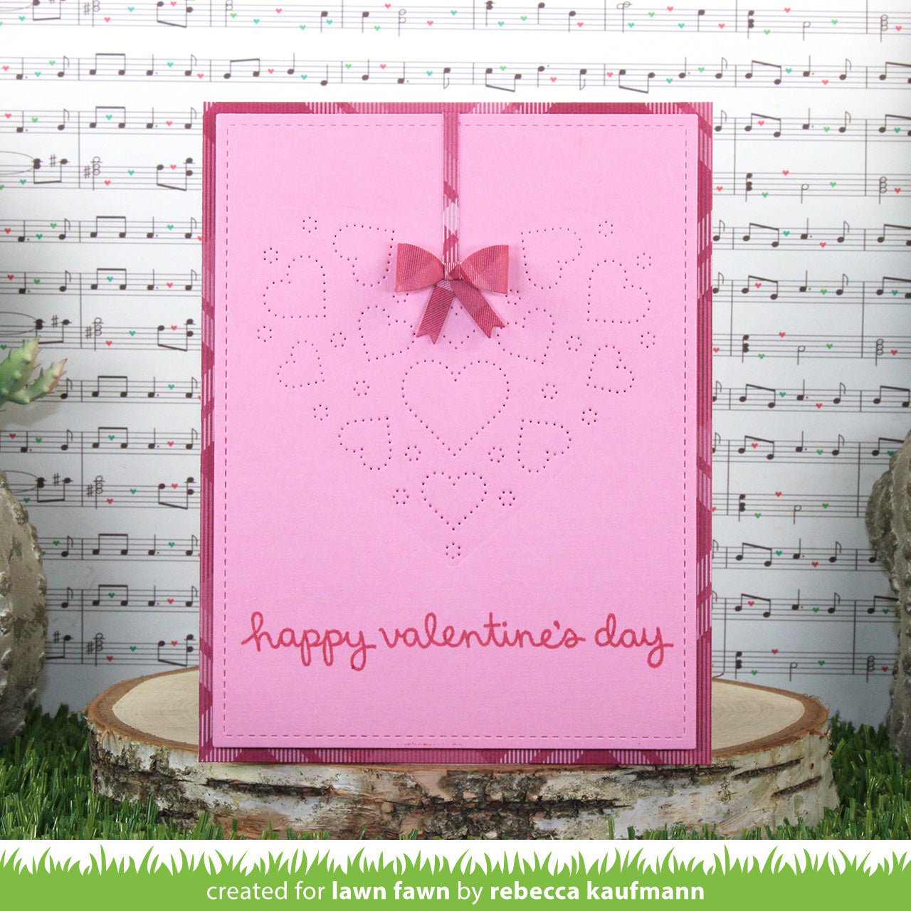 Lawn Fawn - Heart pouch dotted hearts add-on - Stand Alone Stanzen