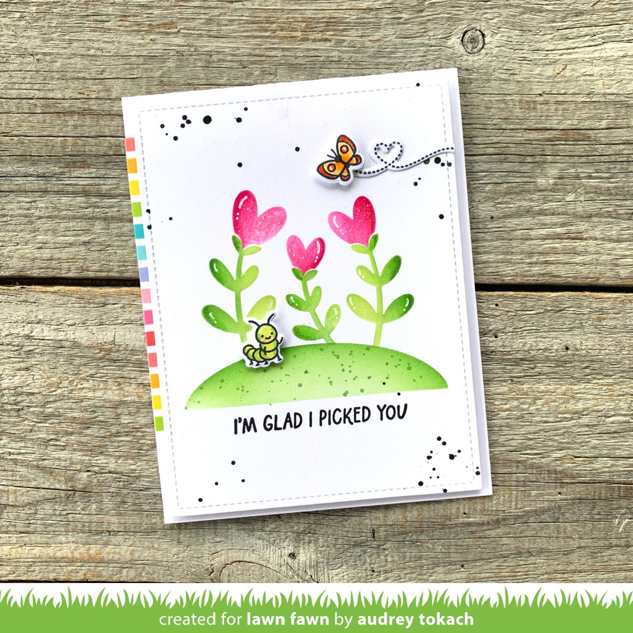 Lawn Fawn - Heart garden - Schablonen