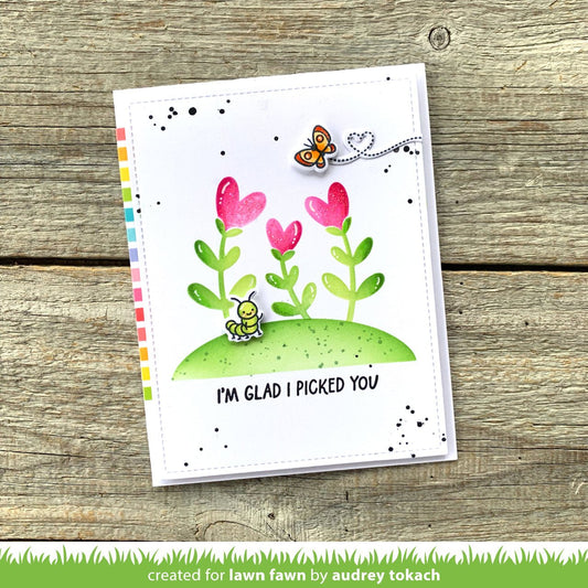 Lawn Fawn - Heart garden - Schablonen