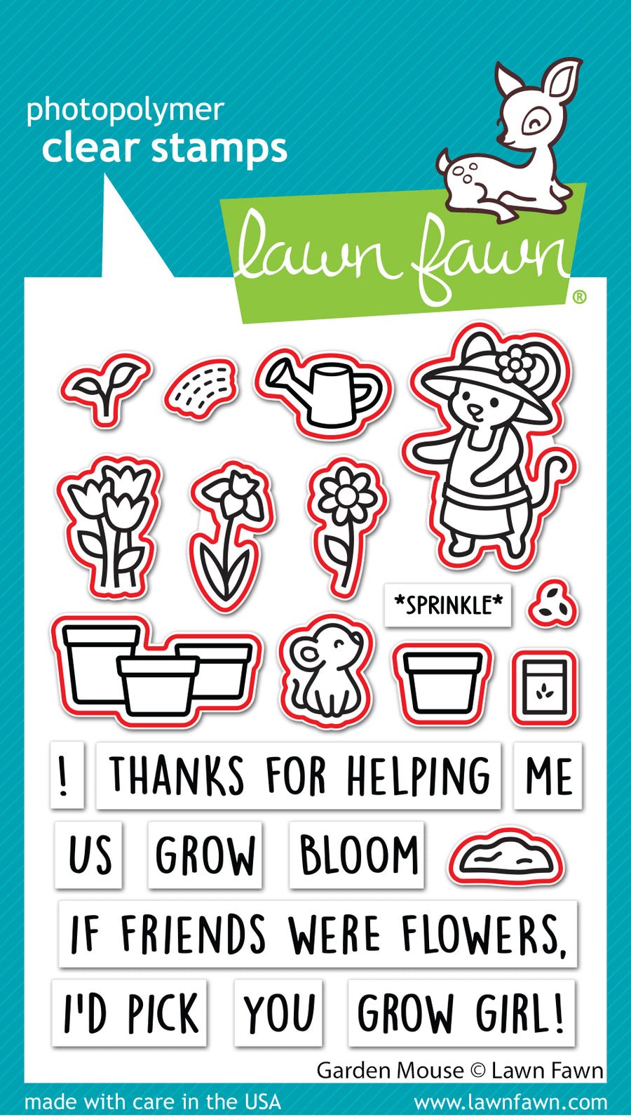 Lawn Fawn Garden Mouse Lawn Cuts Dies
