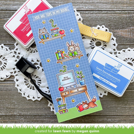 Lawn Fawn - Little Woodland Library - 4x6 Stempel