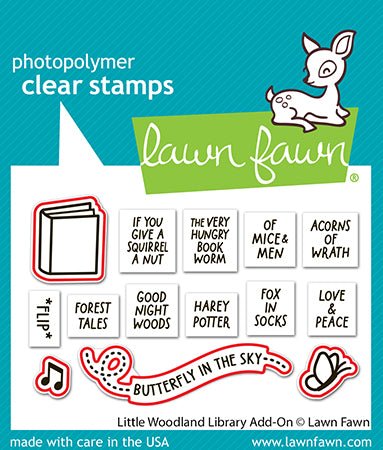 Lawn Fawn - Little Woodland Library Add-On Lawn Cuts