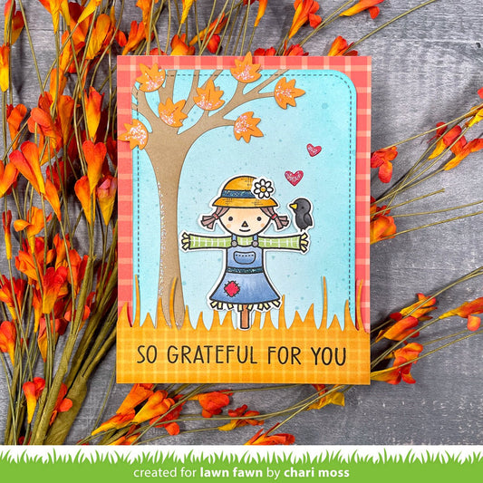 Lawn Fawn You Crow Girl Stempel 3x4