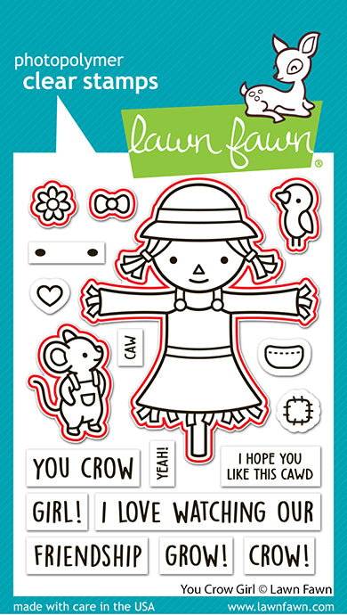 Lawn Fawn - You Crow Girl - Lawn Cuts