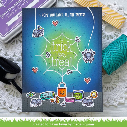 Lawn Fawn Sweet Spiders Add-On Stempel Set 3x4