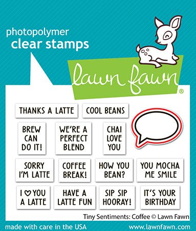 Lawn Fawn - Tiny Sentiments: Coffee Die