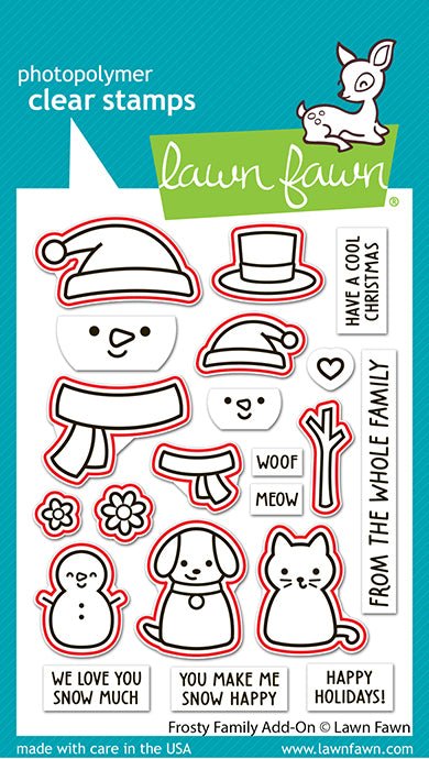 Lawn Fawn Frosty Family Add-On Lawn Cuts