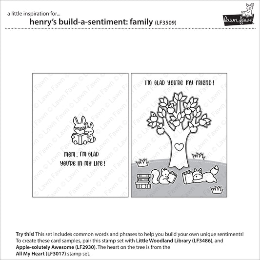 Henry's Build-A-Sentiment: Family Stempel 3x4