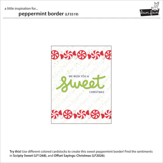 Lawn Fawn Peppermint Border Stand Alone Stanzen