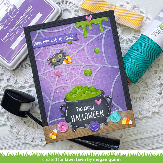 Lawn Fawn Spiderweb Backdrop Stand Alone Stanzen
