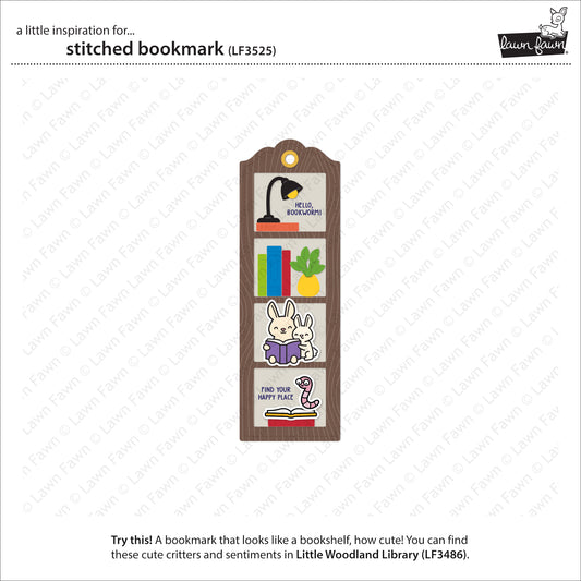 Lawn Fawn Stitched Bookmark Stand Alone Stanzen
