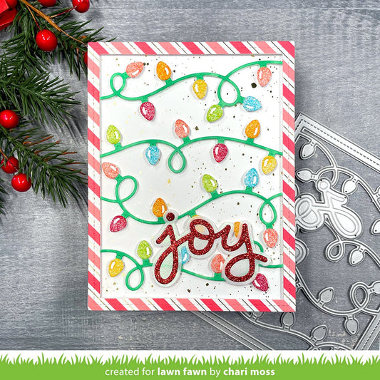 Lawn Fawn - String Of Lights Backdrop - Stand Alone Stanzen