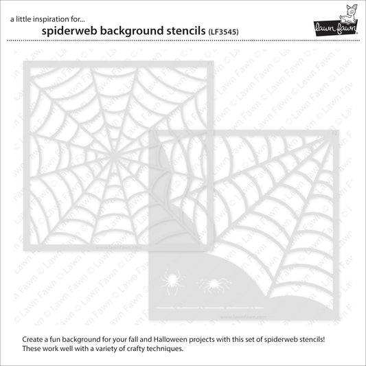 Lawn Fawn - Spiderweb Background - Stencils