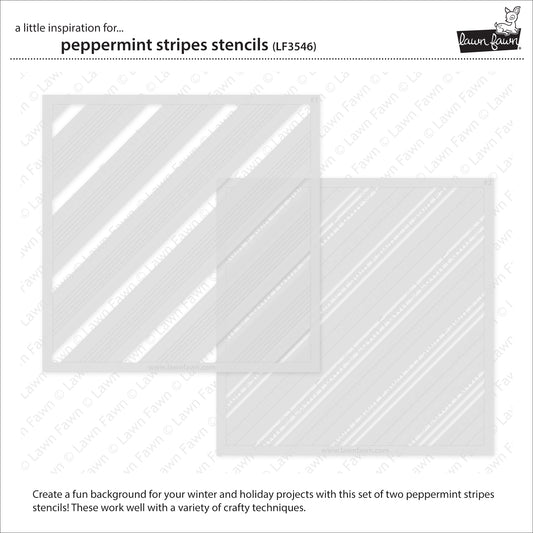 Lawn Fawn - Peppermint Stripes - Stencils