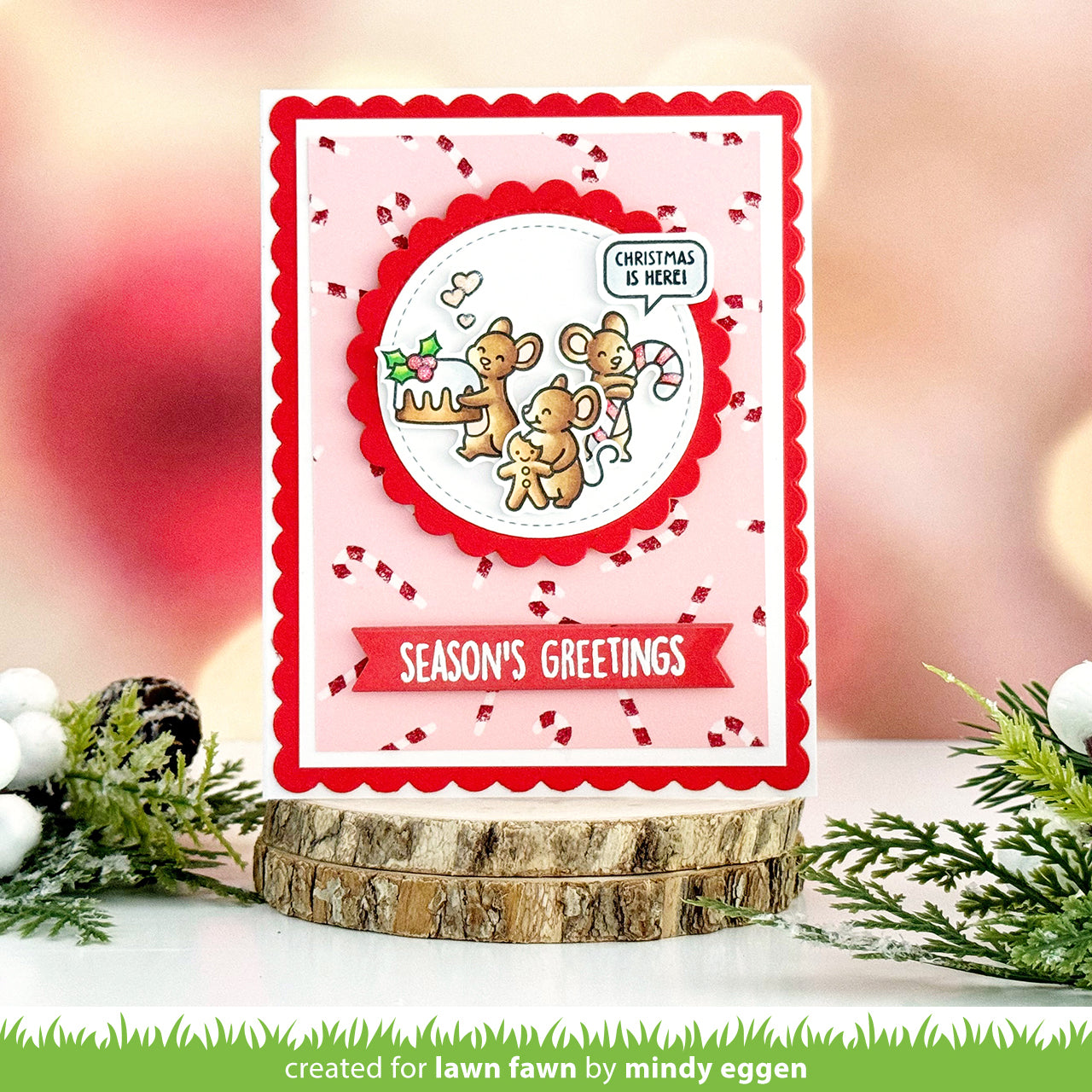 Lawn Fawn sweet christmas mice
