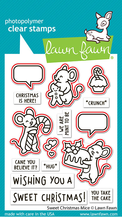 Lawn Fawn sweet christmas mice lawn cuts