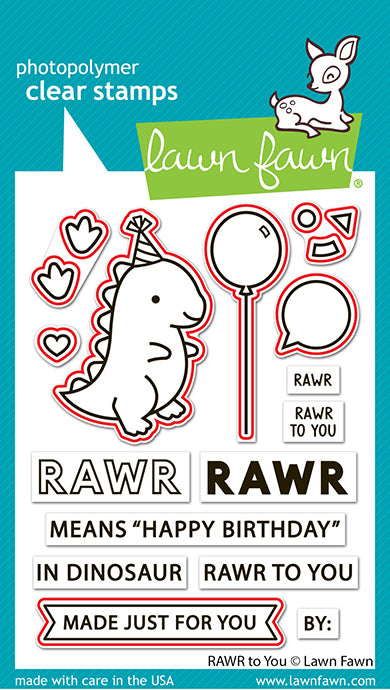 Lawn Fawn rawr to you Outline Stanzen Produktbild 2