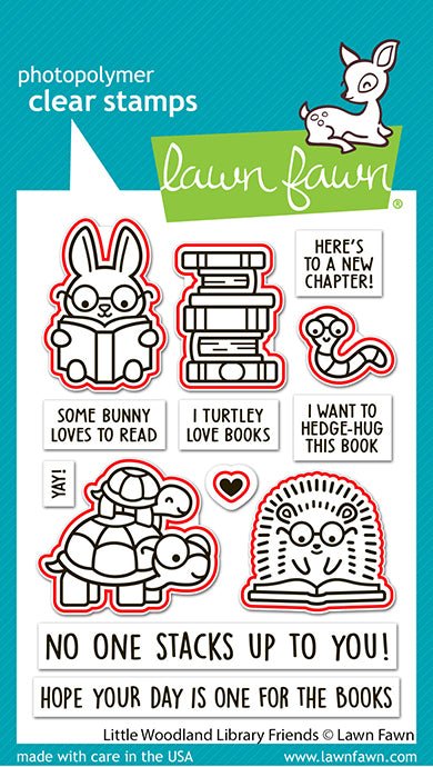 Lawn Fawn Little Woodland Library Friends Outline Stanzen für detailreiche Waldmotive