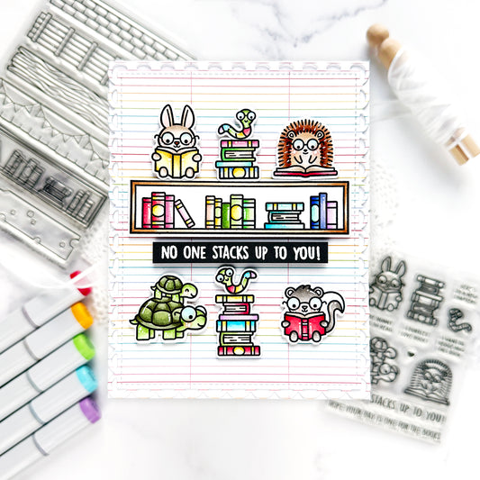 Lawn Fawn Simply Celebrate Hangouts – 4x6 Clear Stempelset für kreative Karten