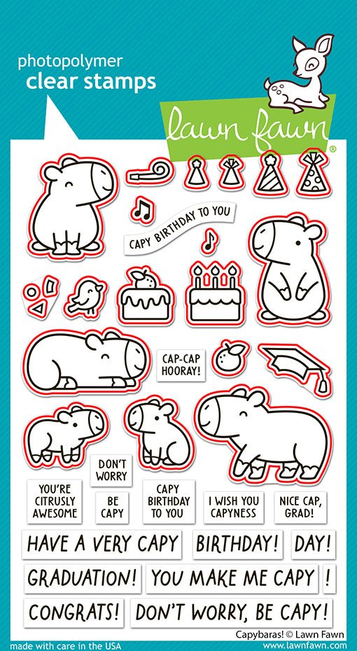 Dies Set für Capybaras-Motive von Lawn Fawn