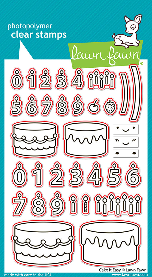 Dies Set für Cake It Easy Motive von Lawn Fawn