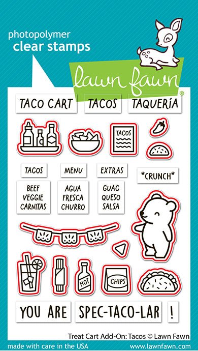 Dies Set für Treat Cart Tacos von Lawn Fawn