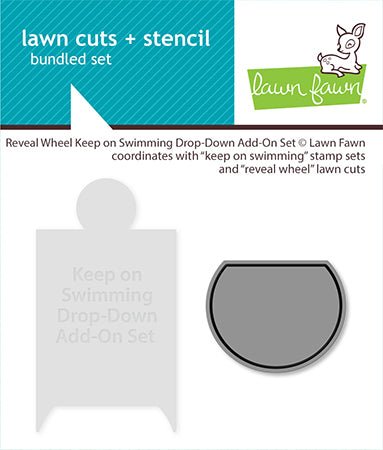 Reveal Wheel Templates Keep On Swimming von Lawn Fawn