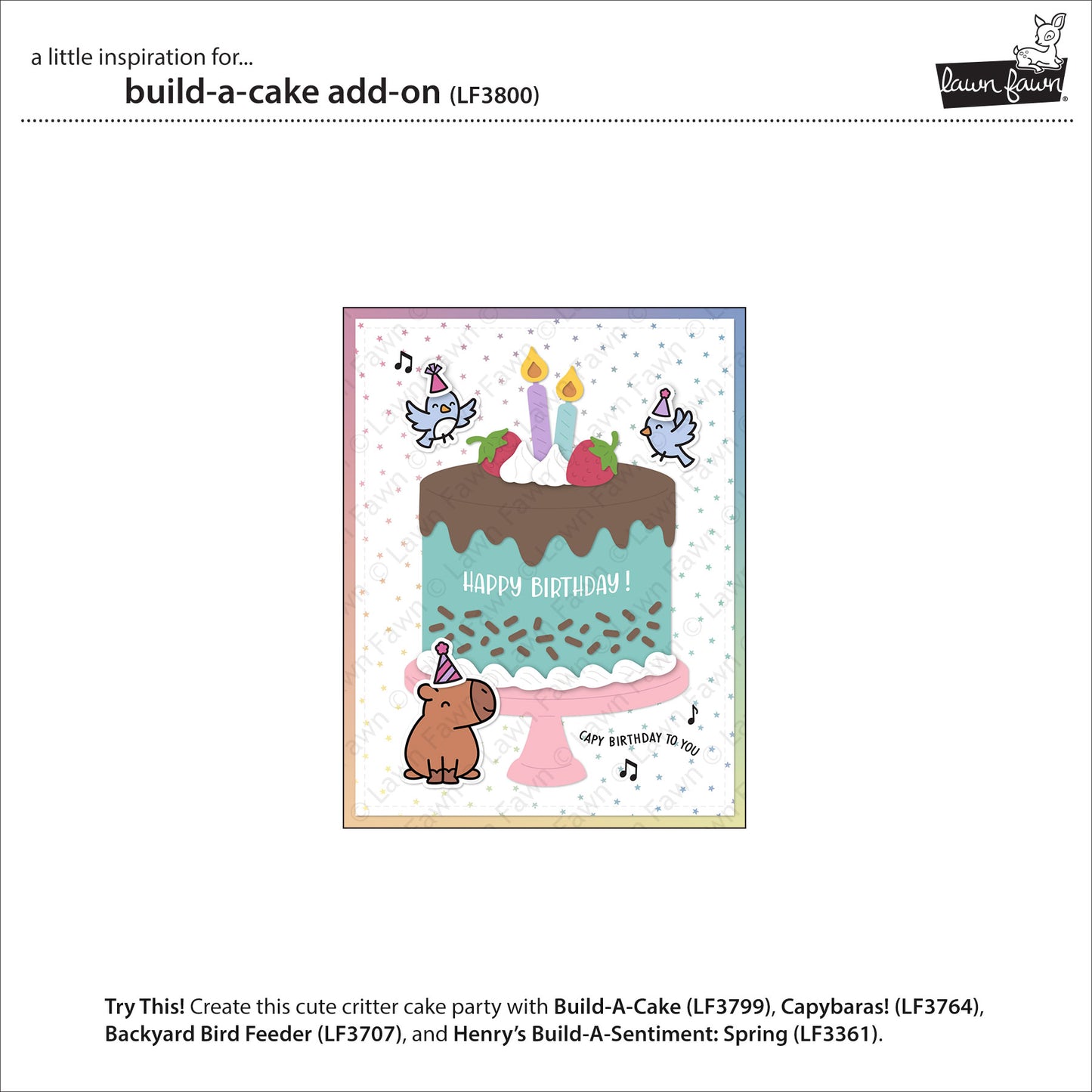 Inspiration: Add-On Dies Set Build-a-Cake von Lawn Fawn