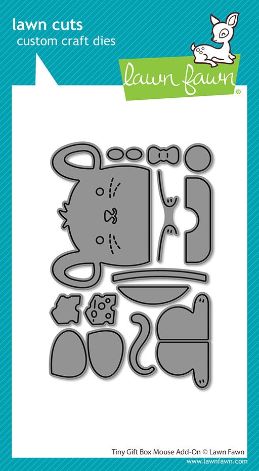 Add-On Dies Set Tiny Gift Box Mouse von Lawn Fawn