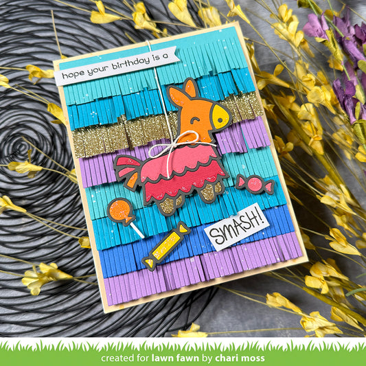 Beispielkarte mit Pinata: Dies Set für Festive Pinata von Lawn Fawn