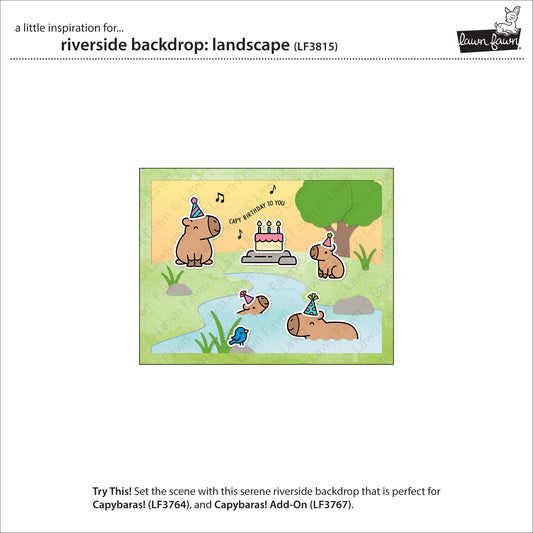 Beispiel: Riverside Backdrop Landscape Stanzschablonen